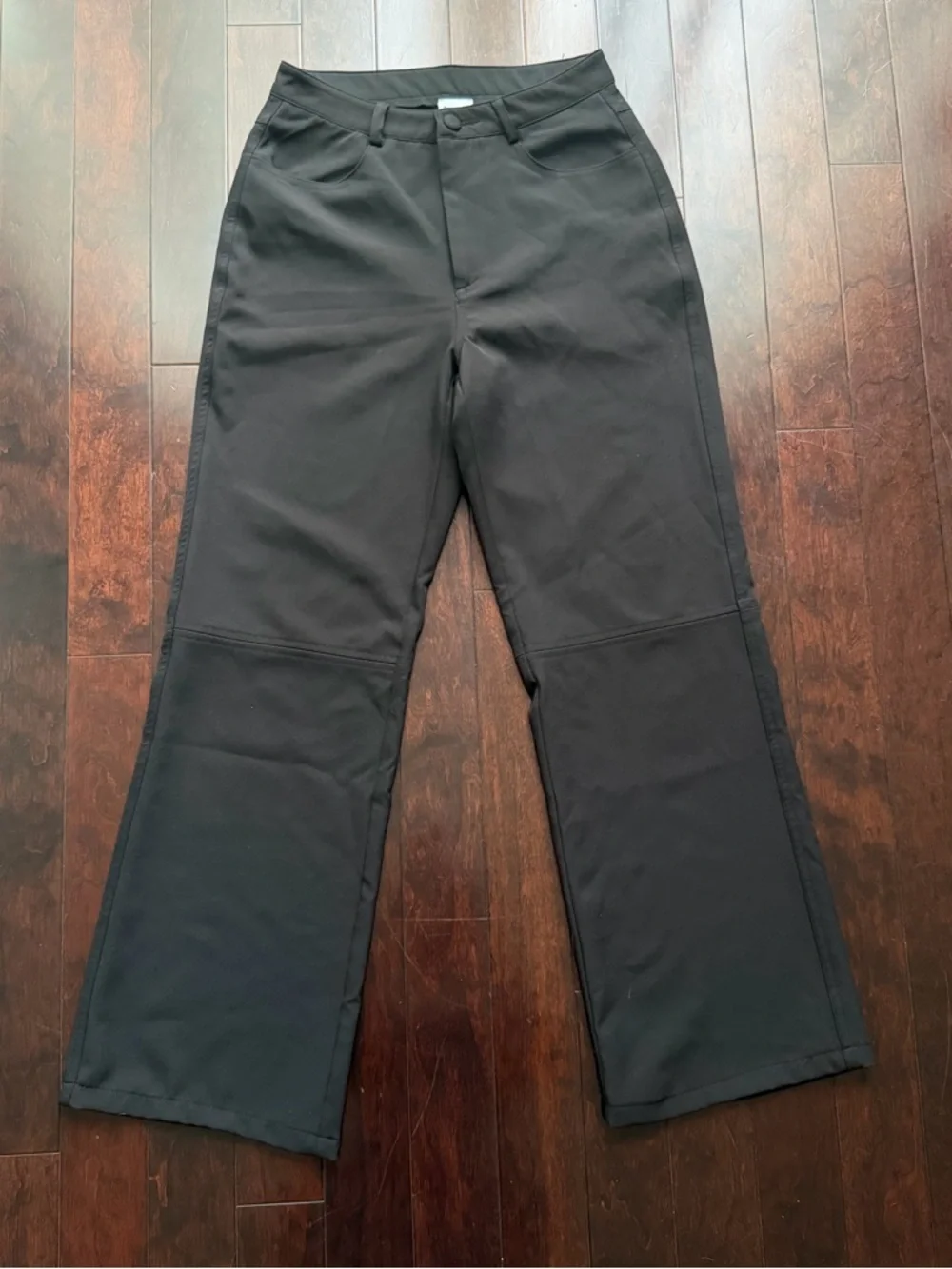 Princess Polly Women’s Black Slacks Size 4 Pants Wide Leg High Rise Work office - Picture 1 of 6